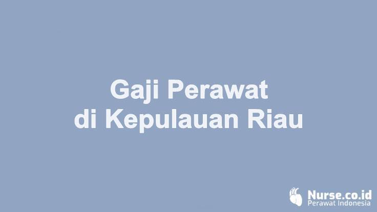 Gaji Profesi Perawat di Provinsi Kepulauan Riau - nurse.co.id
